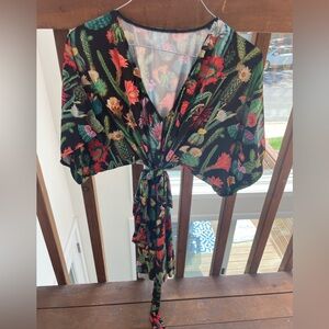 Blackmilk (S) Cactus Slinky Play Suit